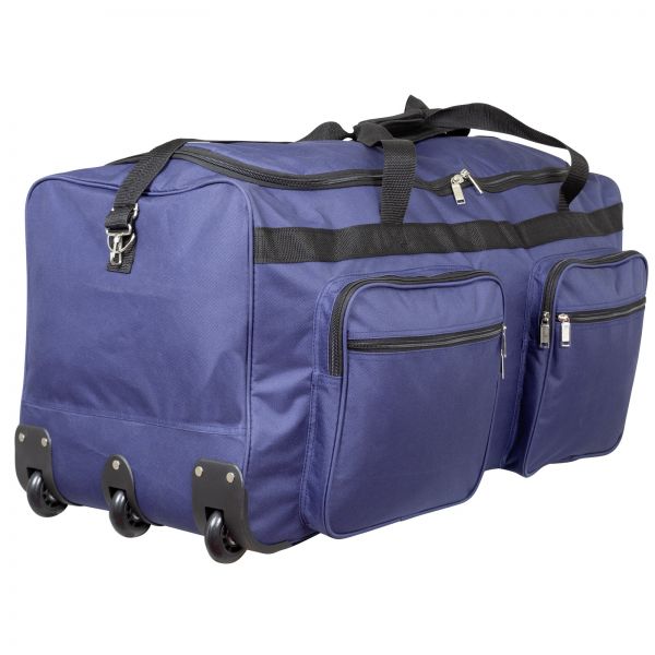 Reisetasche XL Trolley 115L groß 3 Rollen Sporttasche 80cm Tasche blau Reise