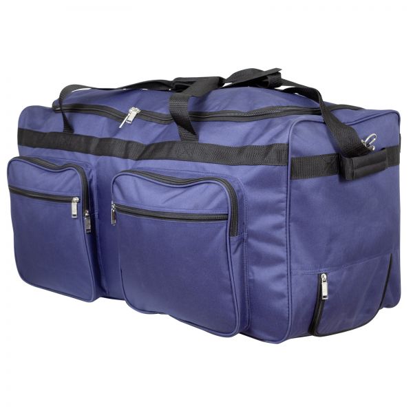 Reisetasche XL Trolley 115L groß 3 Rollen Sporttasche 80cm Tasche blau Reise